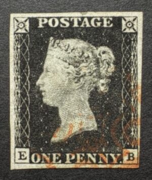 QV 1840 1d black (E-B) Plate 1b