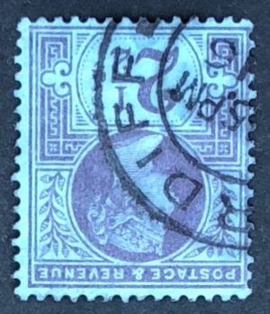 QV sg201wi 2½d purple/blue (wmk inverted) - fine used