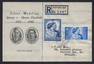 KGVI 1948 Silver Wedding First Day Cover