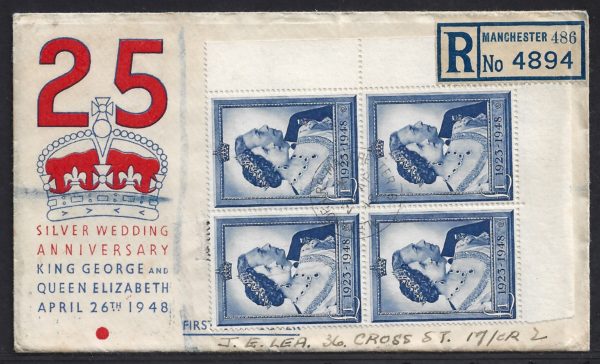 KGVI 1948 Silver Wedding First Day Cover
