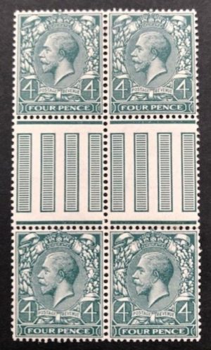 KGV sg380 4d interpanneau block of 4 – M/M