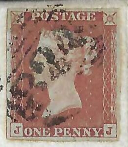 QV sg8 1d red (J-J) plate 86 on 1849 entire from Ulverstone to Newby Bridge