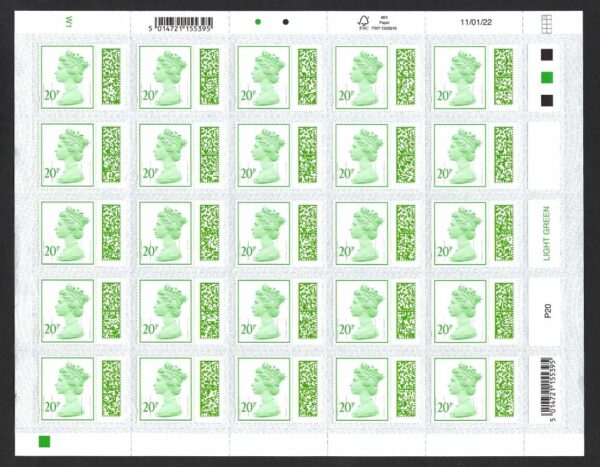 100 x 20p
