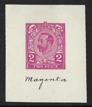 1910 Hentschel colour essay, 2d magenta on white paper
