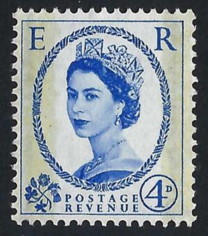 QEII 1959 Phosphor-Graphite sg608 4d ultramarine - unmounted mint