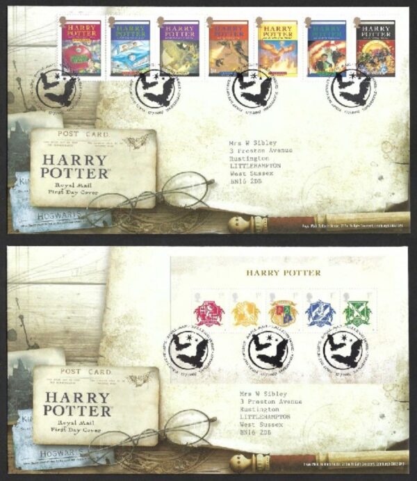 2007 Harry Potter First Day Covers
