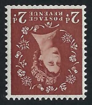 QEII sg543bwi 2½d light red-brown (wmk inverted) unmounted mint