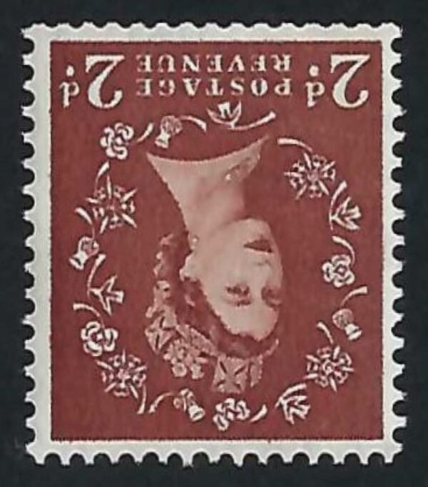 QEII sg543bwi 2½d light red-brown (wmk inverted) unmounted mint