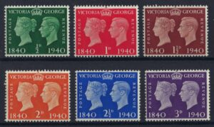 KGVI 1940 Centenary set - unmounted mint