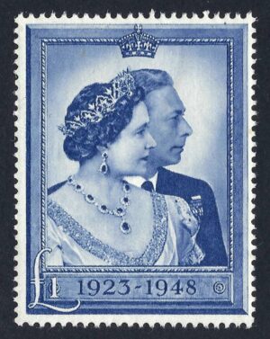 KGVI 1948 Silver Wedding SG494 £1 Blue - unmounted mint