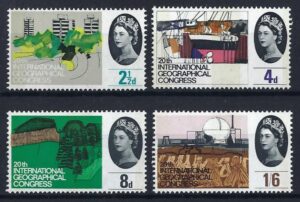 QEII 1964 Geographical Congress phosphor set – unmounted mint