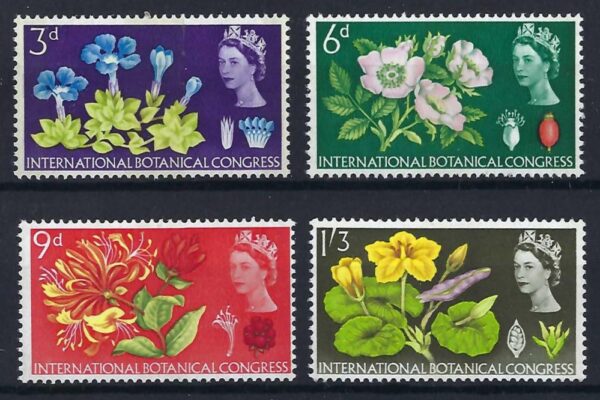 QEII 1964 Botanical Congress phosphor set – unmounted mint